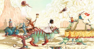 Affiche des Imaginales 2016 par Hélène Larbaigt